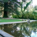 Fotografía del Lago del León del 'Parque Botânico do Monteiro-Mor' cedida por el 'Museu Nacional do Traje' a sieteLisboas.