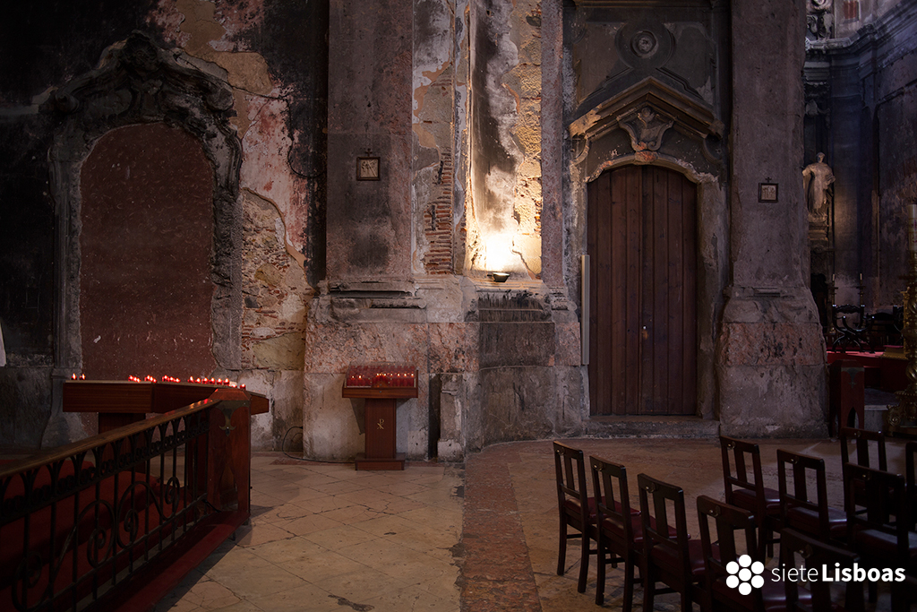 Imagen tomada en la 'Igreja de São Domingos' por el fotógrafo Diego Opazo, cedida a sieteLisboas.