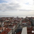 Fotografía tomada por Marta Tortajada, desde el 'Elevador de Santa Justa', cedida a sieteLisboas.