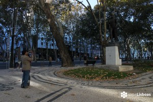 La estatua de Simón Bolívar de la Avenida da Liberdade